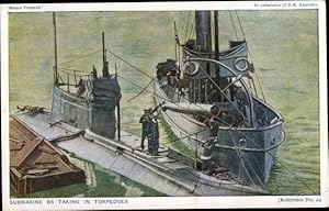 Ansichtskarte / Postkarte Britisches U Boot, HMS B6, Submarine, Royal Navy