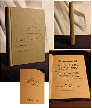 Image du vendeur pour Elements Of Analytic Geometry mis en vente par CML Books on The Mall