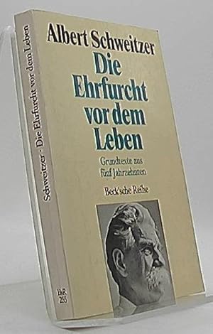 Bild des Verkufers fr Die Ehrfurcht vor dem Leben : Grundtexte aus 5 Jahrzehnten. Albert Schweitzer. Hrsg. von Hans Walter Bhr / Beck'sche schwarze Reihe ; Bd. 255 zum Verkauf von Antiquariat Unterberger