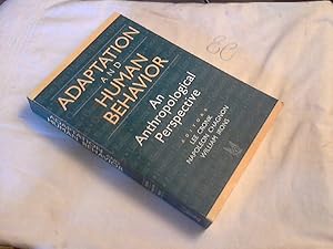 Bild des Verkufers fr Adaptation and Human Behavior: An Anthropological Perspective (Evolutionary Foundations of Human Behavior) zum Verkauf von Versandhandel Rosemarie Wassmann