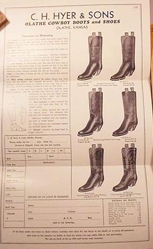 C.H. Hyer & Sons / Olathe Cowboy Boots And Shoes / Olathe, Kansas