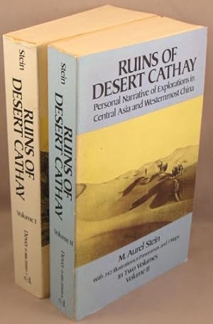 Imagen del vendedor de Ruins of Desert Cathay; Personal Narrative of Explorations in Central Asia and Westernmost China; 2 volumes. a la venta por Bucks County Bookshop IOBA