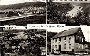 Bild des Verkufers fr Ansichtskarte / Postkarte Sankt Goar am Rhein, Rheinbay, Gasthaus Waldfrieden - A. Rdesheim zum Verkauf von akpool GmbH