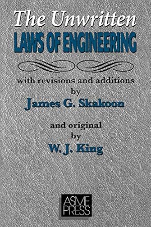 Imagen del vendedor de Unwritten Laws of Engineering: Revised and Updated Edition a la venta por Pieuler Store