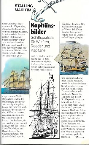 Kapitänsbilder - Schiffsporträts für Werften,Reeder und Kapitäne