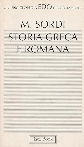 Seller image for Storia greca e romana for sale by Messinissa libri