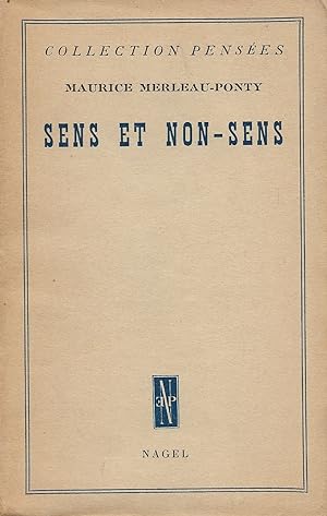 Image du vendeur pour Sens et non-sens. mis en vente par Librairie Les Autodidactes - Aichelbaum