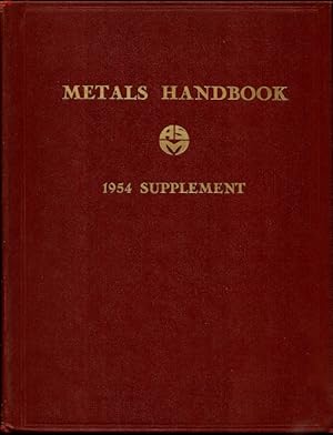 Imagen del vendedor de Metals Handbook 1954 Supplement a la venta por Florida Mountain Book Co.