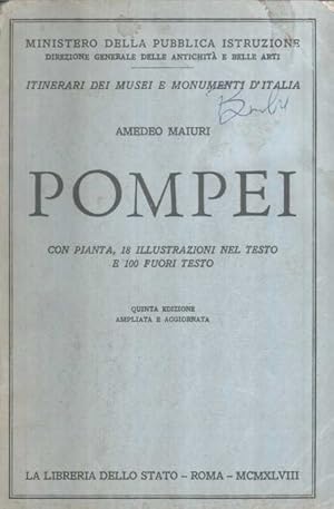 Bild des Verkufers fr Pompei zum Verkauf von Calepinus, la librairie latin-grec