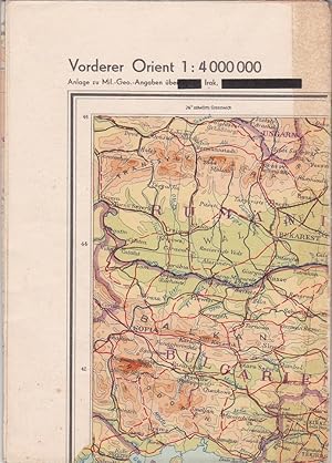 Vorderer Orient 1 : 4000000. (Anlage zu Militärgeographische Angaben über den Irak). Sonderausgab...