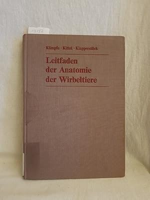 Imagen del vendedor de Leitfaden der Anatomie der Wirbeltiere. a la venta por Versandantiquariat Waffel-Schrder
