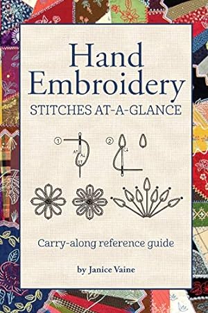 Seller image for Hand Embroidery Stitches At-A-Glance: Carry-Along Reference Guide (Landauer) Pocket-Size Step-by-Step Illustrated How-To for 30 Favorite Stitches, plus Tips & Techniques and Needle & Thread Charts for sale by Pieuler Store