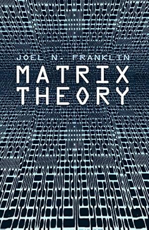 Imagen del vendedor de Matrix Theory (Dover Books on Mathematics) a la venta por Pieuler Store