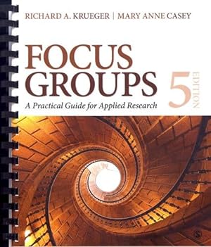 Seller image for Focus Groups : A Practical Guide for Applied Research for sale by Pieuler Store