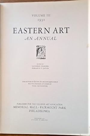 EASTERN ART An Annual Volume III 1931