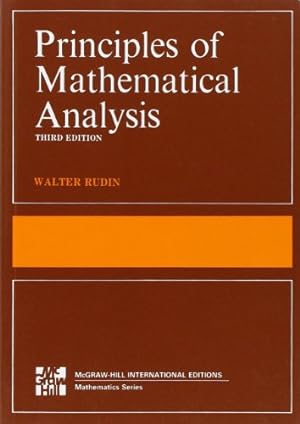 Imagen del vendedor de The Principles of Mathematical Analysis (International Series in Pure & Applied Mathematics) a la venta por Pieuler Store