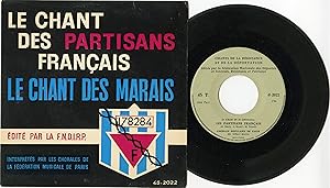 "CHANTS DE LA RÉSISTANCE ET DE LA DÉPORTATION" EP 45 tours original français édité par la F.N.D.I...