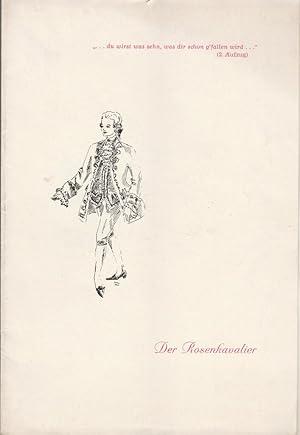 Bild des Verkufers fr Programmheft Richard Strauss DER ROSENKAVALIER Premiere 20. April 1961 Spielzeit 1960 / 61 Heft 28 zum Verkauf von Programmhefte24 Schauspiel und Musiktheater der letzten 150 Jahre