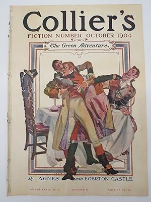 Seller image for COLLIER'S WEEKLY MAGAZINE - OCTOBER 8, 1904 (FRANK LEYENDECKER COVER; FREDERIC REMINGTON CENTERFOLD PONY TRACKS BUFFALO TRAILS) for sale by Sage Rare & Collectible Books, IOBA