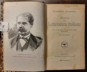 Storia della Letteratura Italiana. Prima edizione milanese a cura di Paolo Arcari (in due volumi)