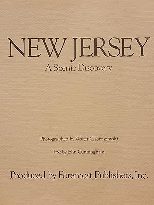 Imagen del vendedor de NEW JERSEY: A SCENIC DISCOVERY a la venta por Mountain Gull Trading Company