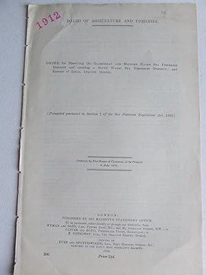 Seller image for Order for dissolving the Glamorgan and Milford Haven Sea Fisheries District and creating a South Wales Sea Fisheries District; and report of local inquiry thereon for sale by McLaren Books Ltd., ABA(associate), PBFA