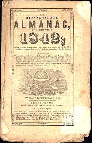 The Rhode-Island Almanac, for the Year 1842 (CONTAINING THE 'MISS FLEMING' INDIAN CAPTIVITY NARRA...