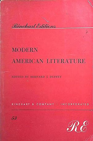 Seller image for Modern American Literature for sale by Kayleighbug Books, IOBA