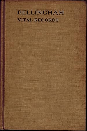 Bild des Verkufers fr Vital Records of Bellingham Massachusetts to the Year 1850 zum Verkauf von UHR Books