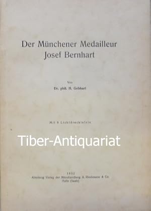 Der Münchener Maedailleur Josef Bernhart.