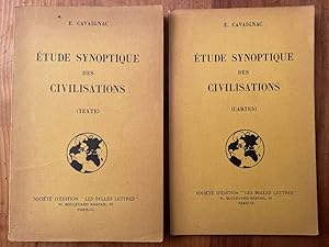 Imagen del vendedor de Etude synoptique des civilisations a la venta por Librairie des Possibles