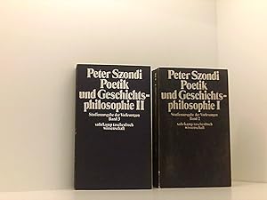 Image du vendeur pour Poetik und Geschichtsphilosophie, Band 1 und 2: Antike und Moderne in der sthetik der Goethezeit; Hegels Lehre von der Dichtung. Von der normativen zur spekulativen Gattungspoetik. Schellings Poetik. (=Studienausgabe der Vorlesungen, Band 2-3) Studienausgabe der Vorlesungen Band 2 und 3 mis en vente par Book Broker