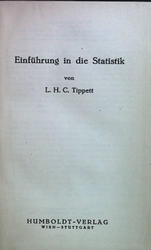 Image du vendeur pour Einfhrung in die Statistik Sammlung Die Universitt Band 26 mis en vente par books4less (Versandantiquariat Petra Gros GmbH & Co. KG)