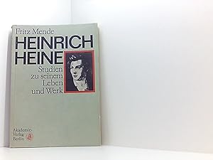 Bild des Verkufers fr Heinrich Heine - Studien zu seinem Leben und Werk zum Verkauf von Book Broker