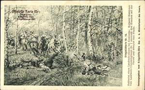 Ansichtskarte / Postkarte Kriegsbildkarte Nr. 14, Heldentat eines Landwehrulanen bei Kamionka