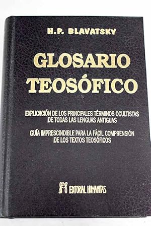 Image du vendeur pour Glosario teosfico mis en vente par Alcan Libros