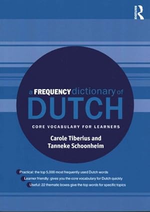 Imagen del vendedor de A Frequency Dictionary of Dutch : Core Vocabulary for Learners a la venta por GreatBookPricesUK