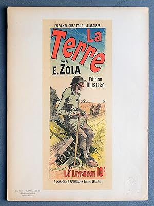 Affiche pour le roman de M. Émile Zola "La Terre"