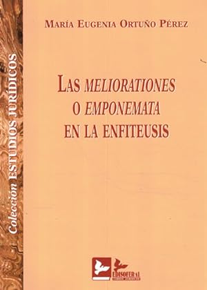 Image du vendeur pour Las meliorationes o emponemata en la enfiteusis mis en vente par Librera Cajn Desastre