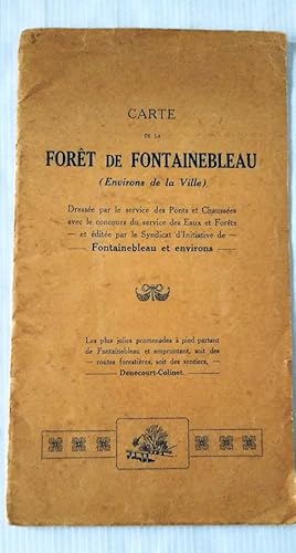 Carte de la Foret de Fontainebleau - Environs de la Ville