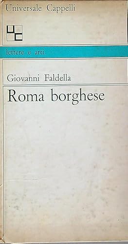 Bild des Verkufers fr Roma borghese zum Verkauf von Librodifaccia