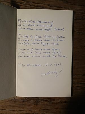 Willy Alante-Lima: Manzinellen-Blüten. Aus dem Französischen von Ludwig Harig