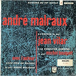 "André MALRAUX" AUTEURS DU 20e SIÈCLE N°7 "Les voix du silence" lu par André MALRAUX / "L'espoir"...