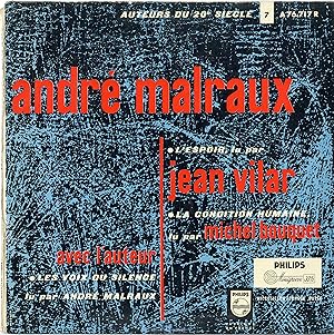 "André MALRAUX" AUTEURS DU 20e SIÈCLE N°7 / "Les voix du silence" lu par André MALRAUX / "L'espoi...