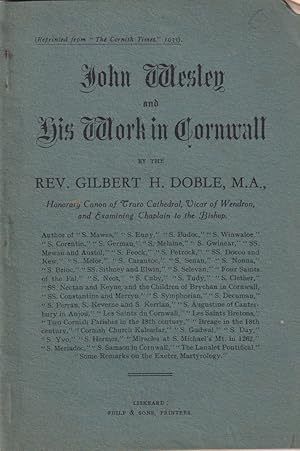 Imagen del vendedor de John Wesley and his Work in Cornwall a la venta por timkcbooks (Member of Booksellers Association)