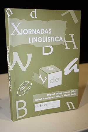 Imagen del vendedor de X Jornadas de Lingstica.- Servicio de Publicaciones de la Universidad de Cdiz. a la venta por MUNDUS LIBRI- ANA FORTES