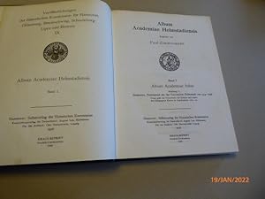 Album Academiae Helmstadiensis. Band I: Album Academiae Juliae, Abt. 1: Studenten, Professoren et...