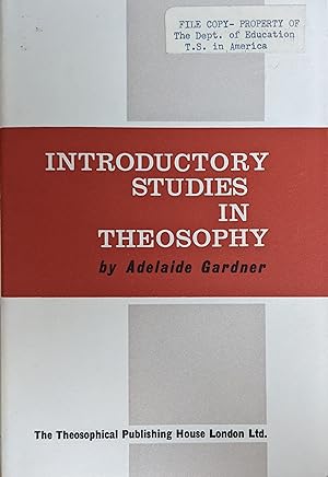 Imagen del vendedor de Introductory Studies in Theosophy a la venta por Theosophical Society Library