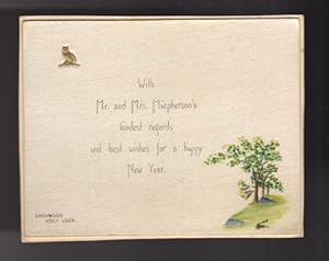 Personalized Silk New Year Greetings Card - Broxwood, Holy Loch