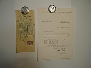 Seller image for 4 Typed Letters Signed by Searle, with Envelopes, and Check Signed by Maugham for sale by curtis paul books, inc.